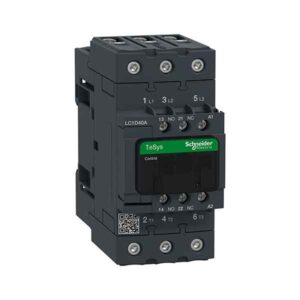 کنتاکتور ۴۰ آمپر LC1D40AM7 اشنایدر اصل سری TeSys Deca با بوبین ۲۲۰ ولت