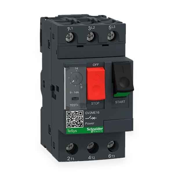 Schneider-GV2ME14-Motor-Circuit-Breaker-6-10A-ATControl کلید حرارتی مغناطیسی سری TeSys Deca اشنایدر GV2ME14
