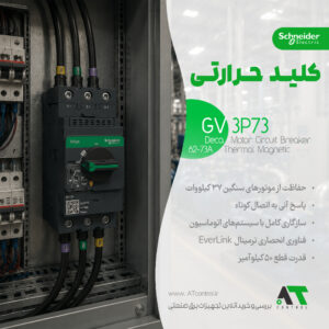 کلید محافظ موتور حرارتی مغناطیسی فریم بزرگ اشنایدر GV3P73 اصل فرانسه